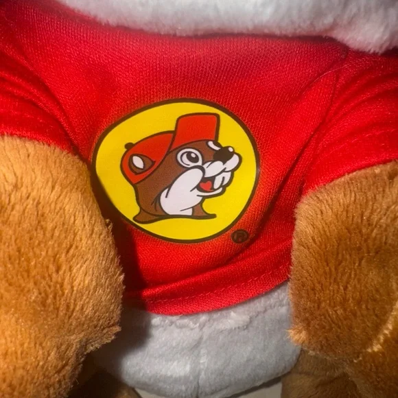 Buc-ees Beaver Mascot 10” Plush With TShirt Bucky Bucees Stuffed Animal Toy - Picture 6 of 8